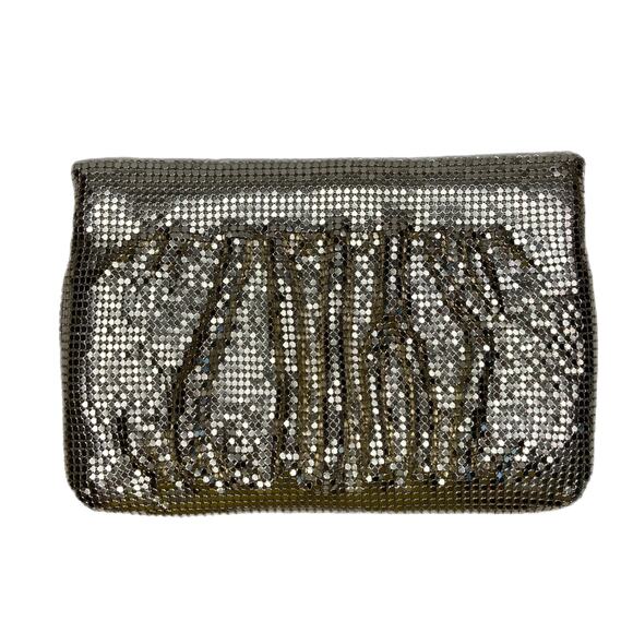 Artistry Gold Mesh Clutch Crossbody Formal Evening Purse - Picture 1 of 5